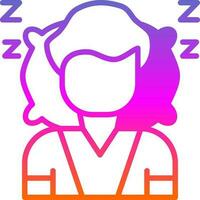 diseño de icono de vector de dormir