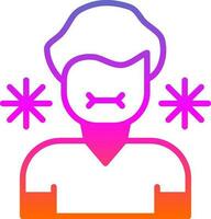 Sick Person Vector Icon Design