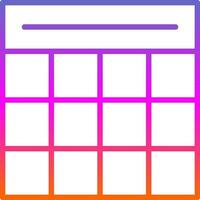 Table Grid Vector Icon Design