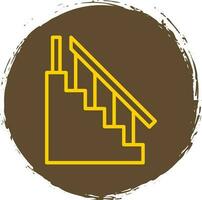 diseño de icono de vector de escalera