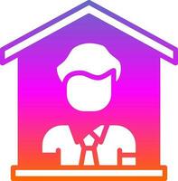 Stay at home Vector Icon Design