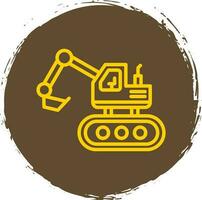 Escavator Vector Icon Design