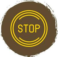 Stop Vector Icon Design