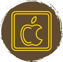 manzana logo vector icono diseño