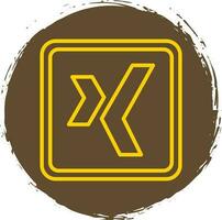 xing logo vector icono diseño