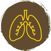 diseño de icono de vector de pulmones