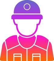 Riot police Vector Icon Design