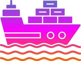 Ship Vector Icon Design