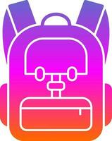 Backpack Vector Icon Design