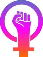 Feminism Vector Icon Design