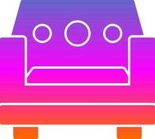 Single Seat Sofa Vector Icon Design