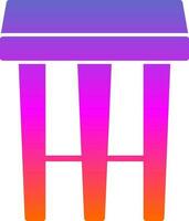 Stool Vector Icon Design