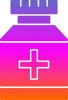 Pill jar Vector Icon Design