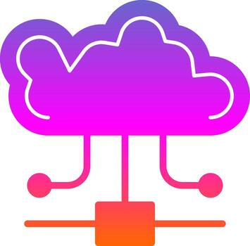 diseño de icono de vector de computación en la nube