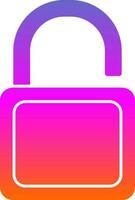 Padlock Unlock Vector Icon Design