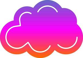 Fluffy Cloud Vector Icon Design