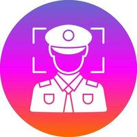 Face recognition Vector Icon Design