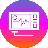 Ecg reading Vector Icon Design