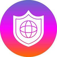 diseño de icono de vector de protección global