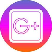 Google Plus Vector Icon Design