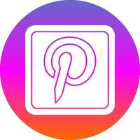 Pinterest Logo Vector Icon Design