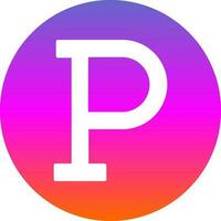 Letter P Vector Icon Design