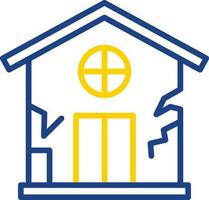 Damage House Vector Icon Design