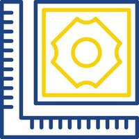 Tile Measuring Vector Icon Design