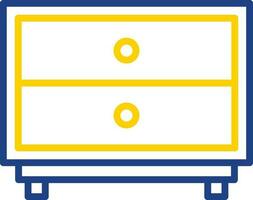 Chest of Drawers Vector Icon Design