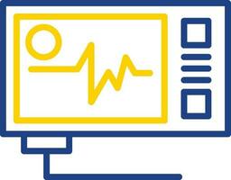 Ecg reading Vector Icon Design