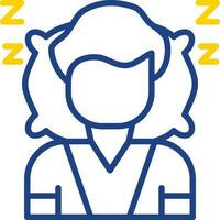 diseño de icono de vector de dormir