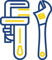 Pipe wrench Vector Icon Design