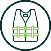 Life vest Vector Icon Design