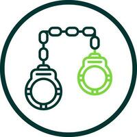 Handcuffs Vector Icon Design