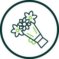 Bouquet Vector Icon Design