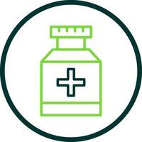 Pill jar Vector Icon Design