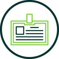 Identification card Vector Icon Design