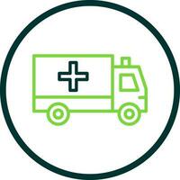 Ambulance Vector Icon Design