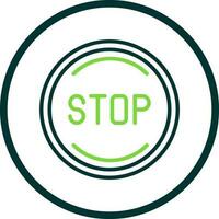 Stop Vector Icon Design