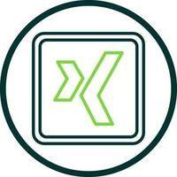 Xing Logo Vector Icon Design