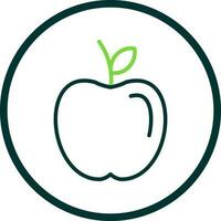 Apple fruit Vector Icon Design