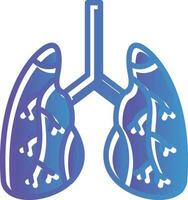 diseño de icono de vector de pulmones