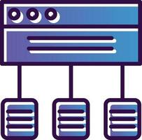 Data flow Vector Icon Design