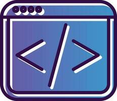 Web coding Vector Icon Design