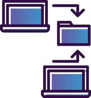 Data sharing Vector Icon Design