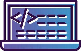 Coding Vector Icon Design