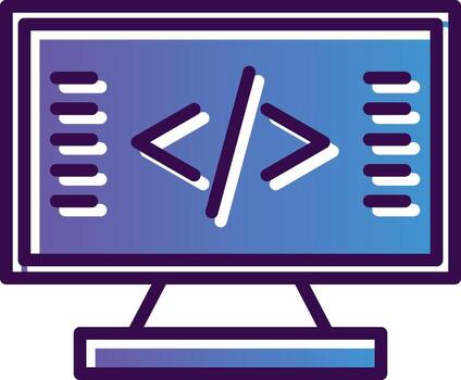 codificación vector icono diseño