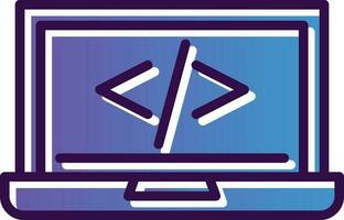 code programming Vector Icon Design