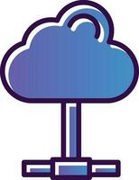 Cloud computing Vector Icon Design