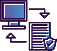 Data transfer Vector Icon Design